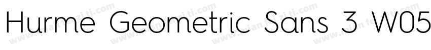 Hurme Geometric Sans 3 W05 SmBd字体转换